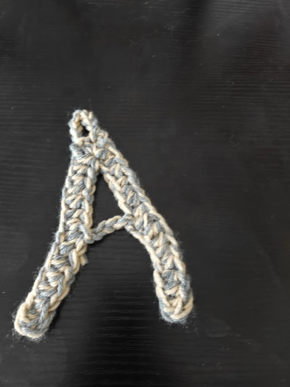 Crochet letter A
