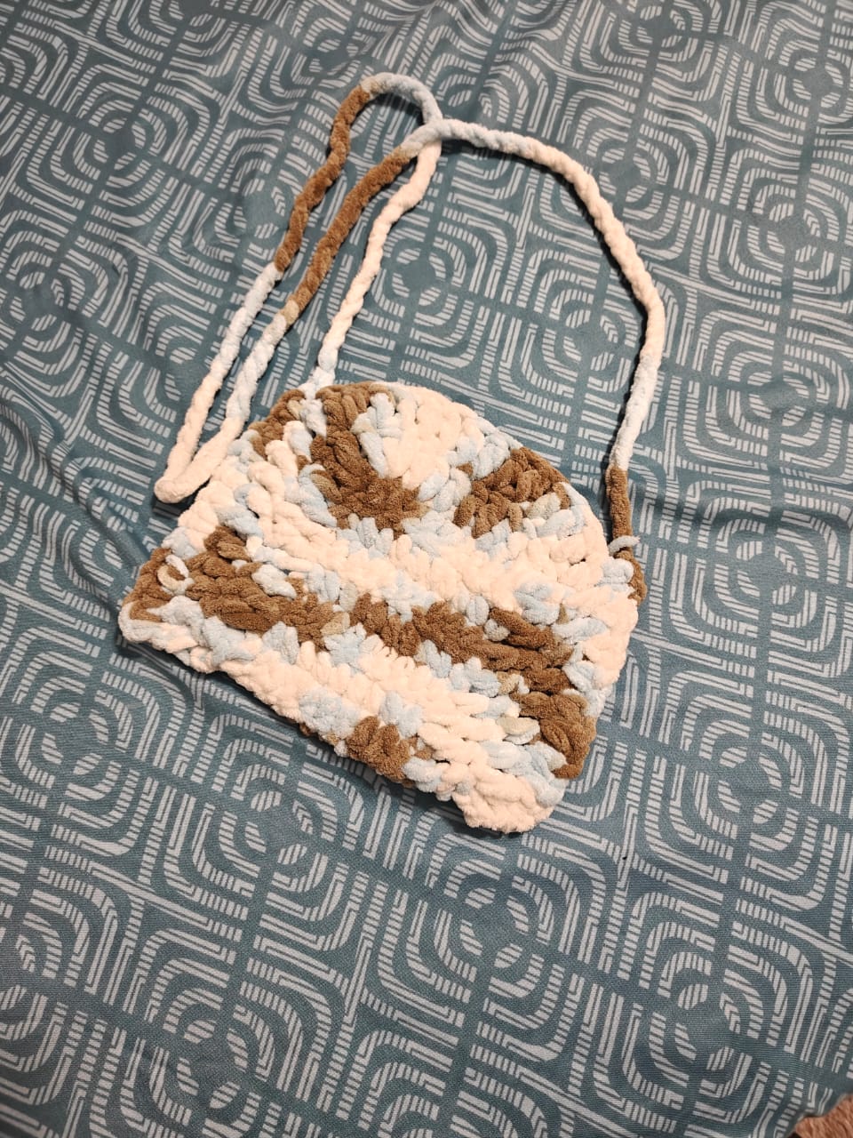 Chenille crossbody bag